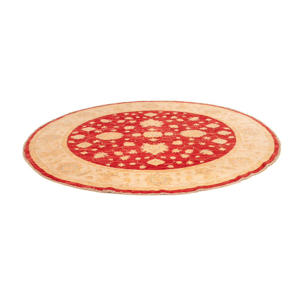 Tapis Ziegler ronde  - 200 x 194 cm - rouge