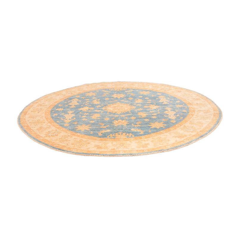 Tapis Ziegler ronde  - 200 x 200 cm - bleu