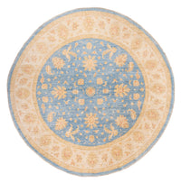 Tapis Ziegler ronde  - 247 x 247 cm - bleu