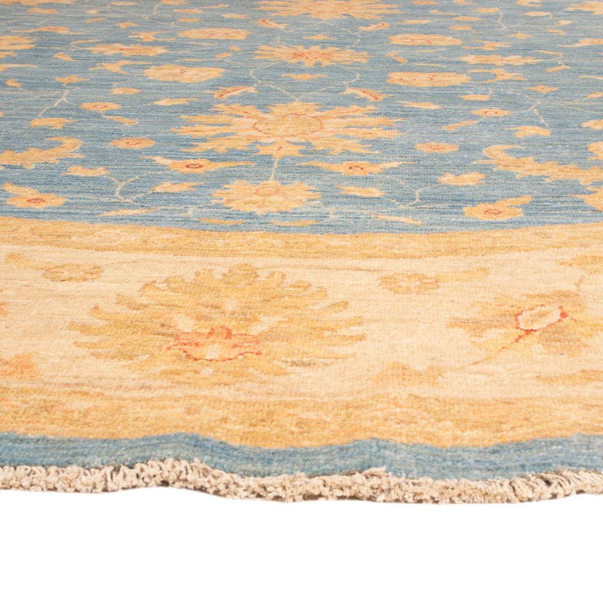 Tapis Ziegler ronde  - 247 x 247 cm - bleu