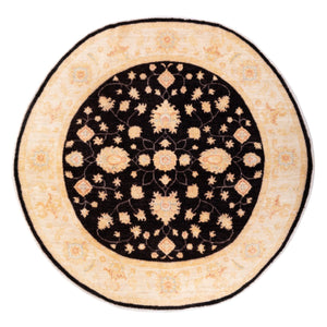 Tapis Ziegler ronde  - 198 x 201 cm - noir