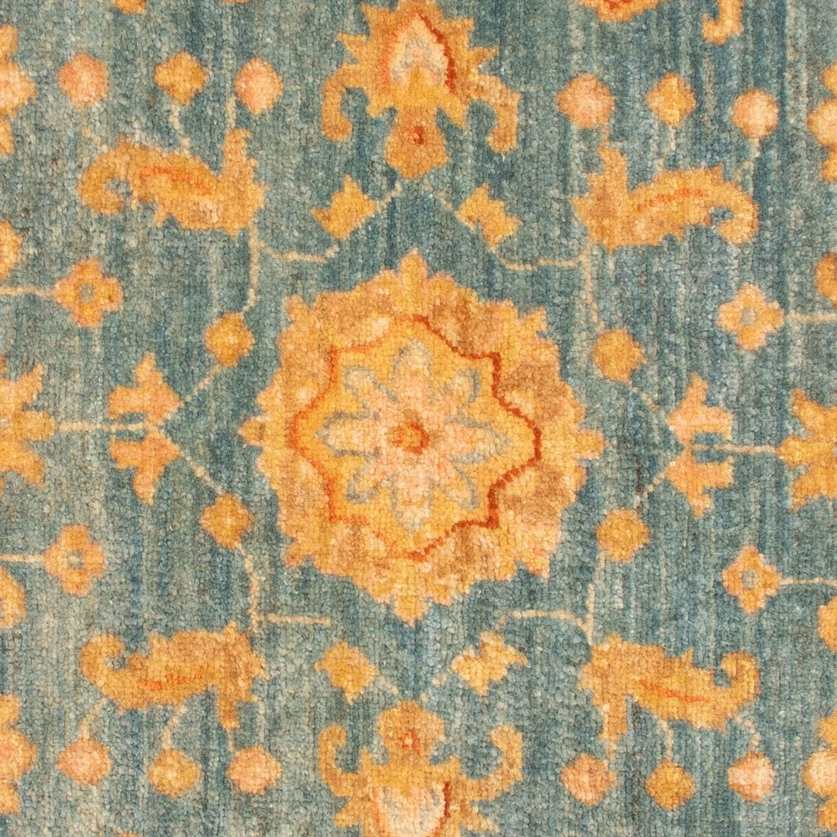 Tapis Ziegler ronde  - 96 x 99 cm - bleu