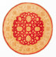 Tapis Ziegler ronde  - 96 x 99 cm - rouge