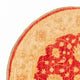 Tapis Ziegler ronde  - 96 x 99 cm - rouge