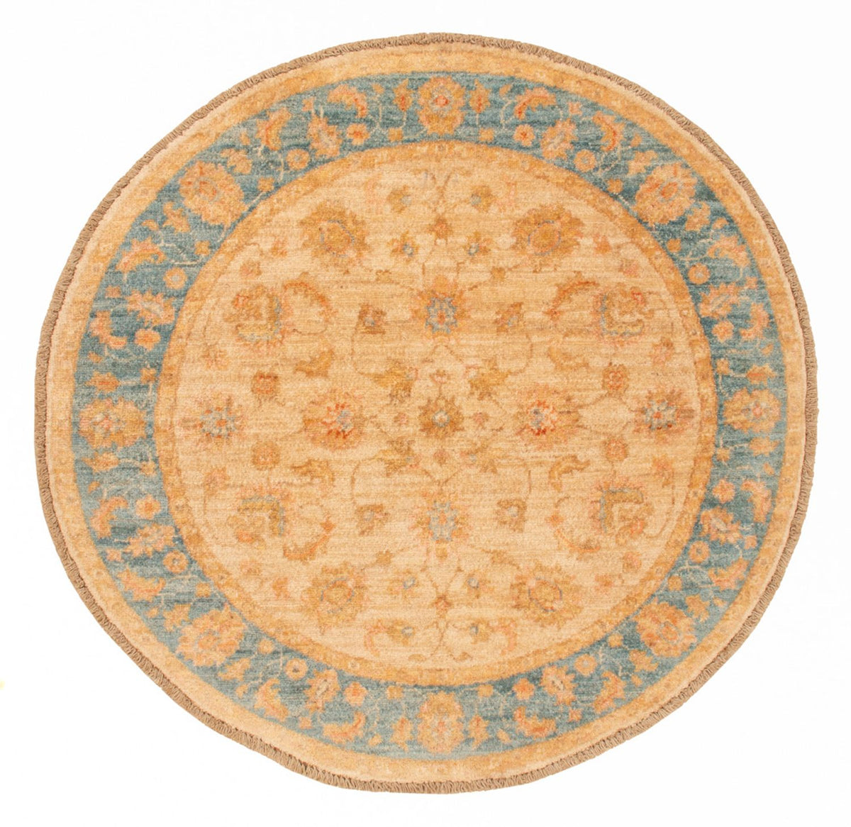 Tapis Ziegler ronde  - 95 x 99 cm - beige
