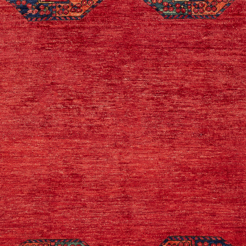 Tapis afghan - Kunduz - 205 x 158 cm - rouge