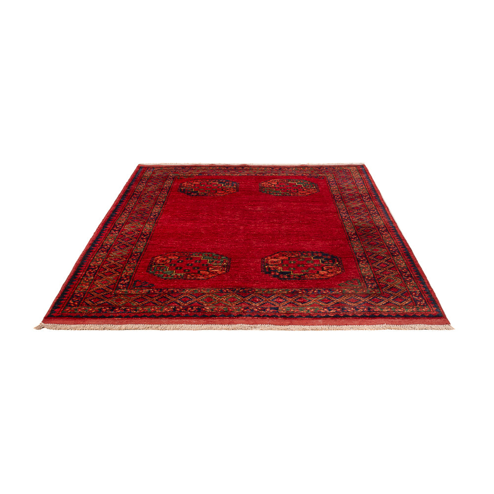 Tapis afghan - Kunduz - 205 x 158 cm - rouge