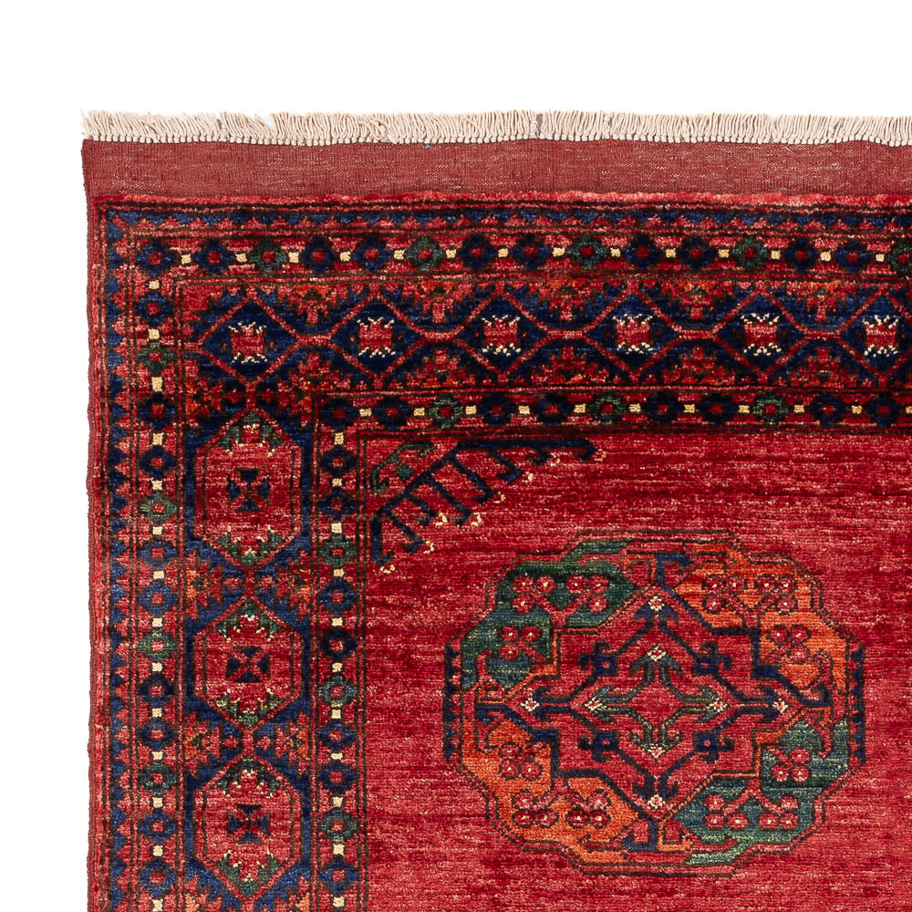 Tapis afghan - Kunduz - 215 x 156 cm - rouge