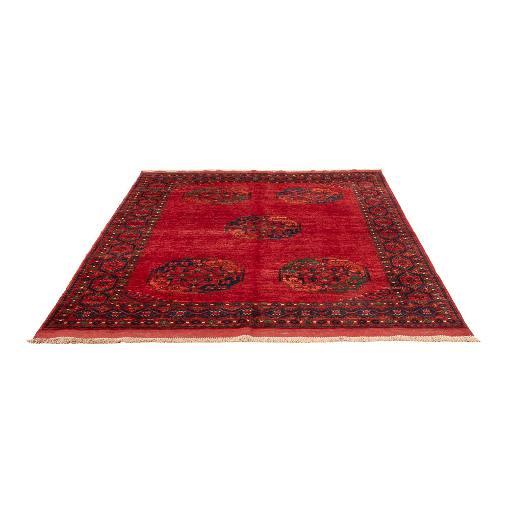 Tapis afghan - Kunduz - 215 x 156 cm - rouge
