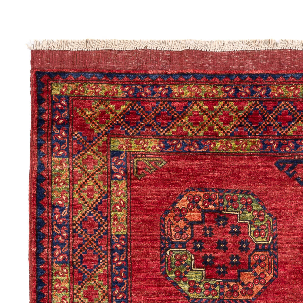 Tapis afghan - Kunduz - 197 x 154 cm - rouge