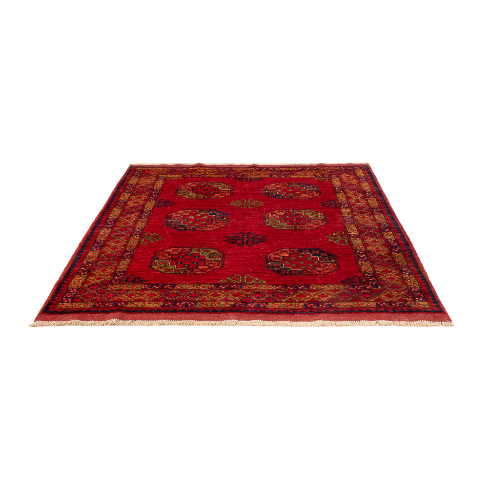 Tapis afghan - Kunduz - 197 x 154 cm - rouge