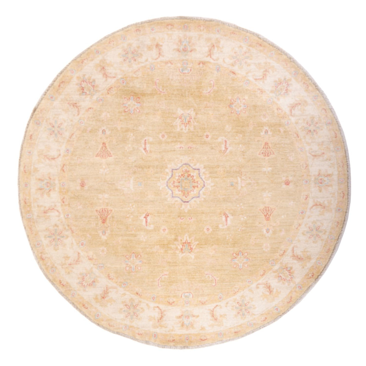 Tapis Ziegler ronde  - 196 x 197 cm - beige