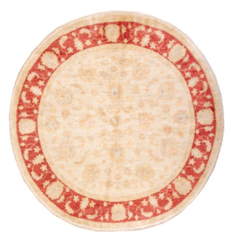 Tapis Ziegler ronde  - 153 x 151 cm - beige