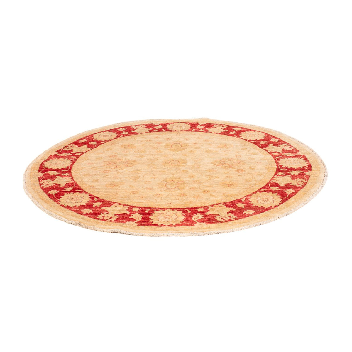 Tapis Ziegler ronde  - 150 x 146 cm - beige