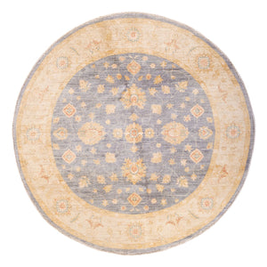 Tapis Ziegler ronde  - 200 x 197 cm - bleu de mer