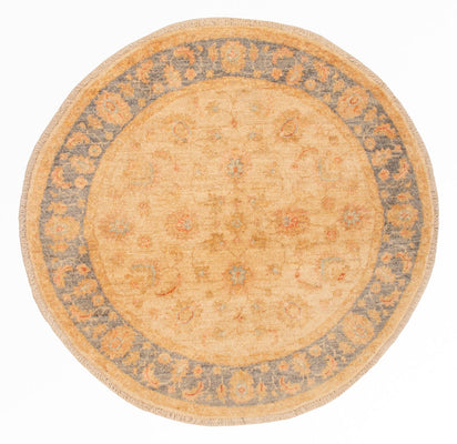 Tapis Ziegler ronde  - 96 x 100 cm - beige