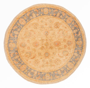 Tapis Ziegler ronde  - 96 x 100 cm - beige