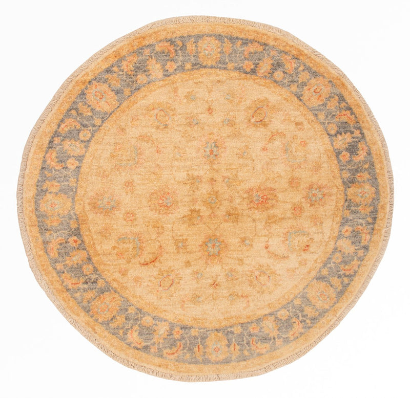 Tapis Ziegler ronde  - 96 x 100 cm - beige