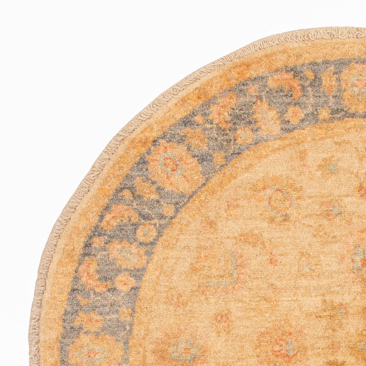 Tapis Ziegler ronde  - 96 x 100 cm - beige