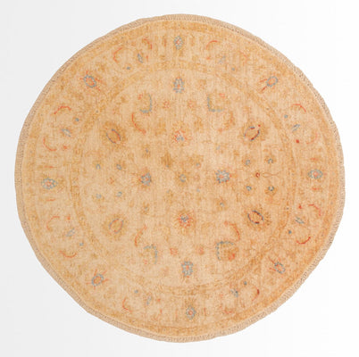 Tapis Ziegler ronde  - 99 x 98 cm - beige