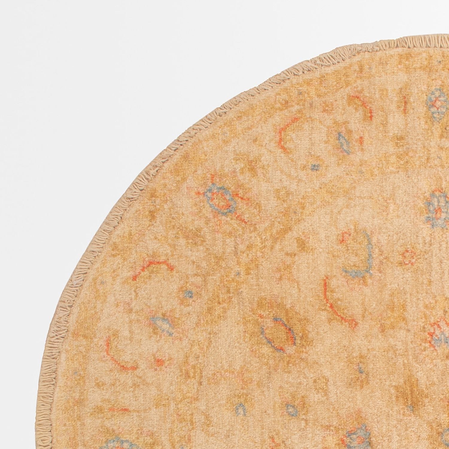 Tapis Ziegler ronde  - 99 x 98 cm - beige