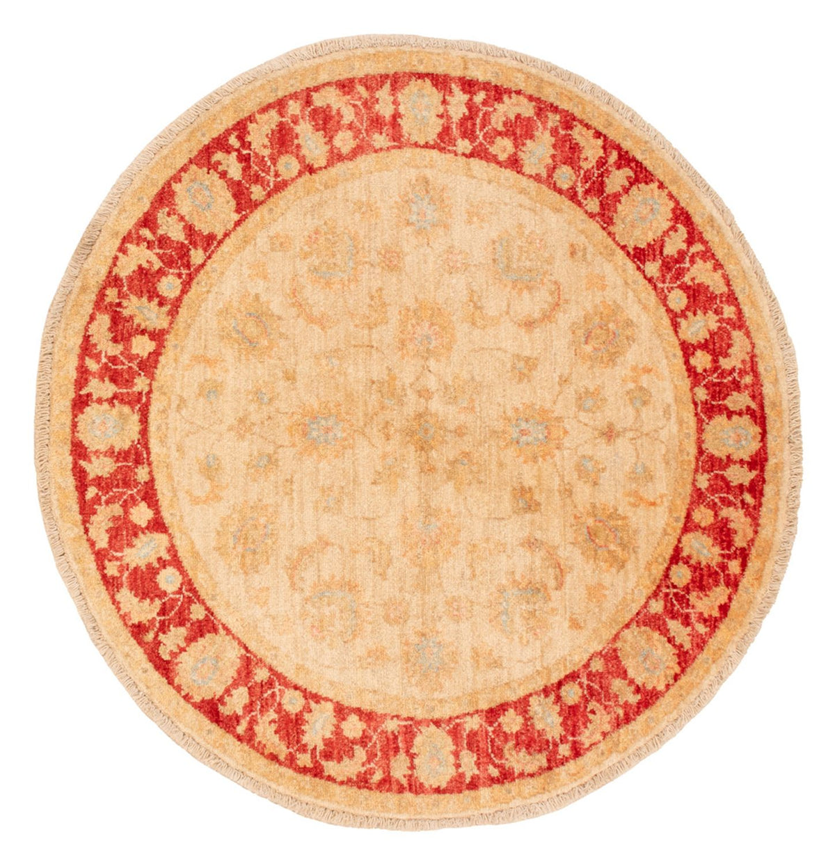 Tapis Ziegler ronde  - 97 x 100 cm - beige
