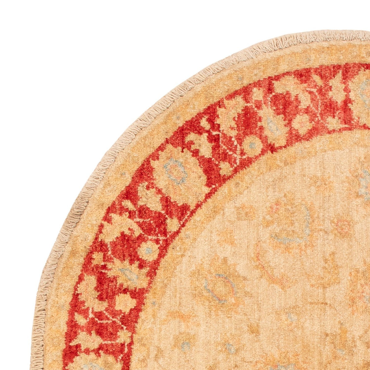 Tapis Ziegler ronde  - 97 x 100 cm - beige