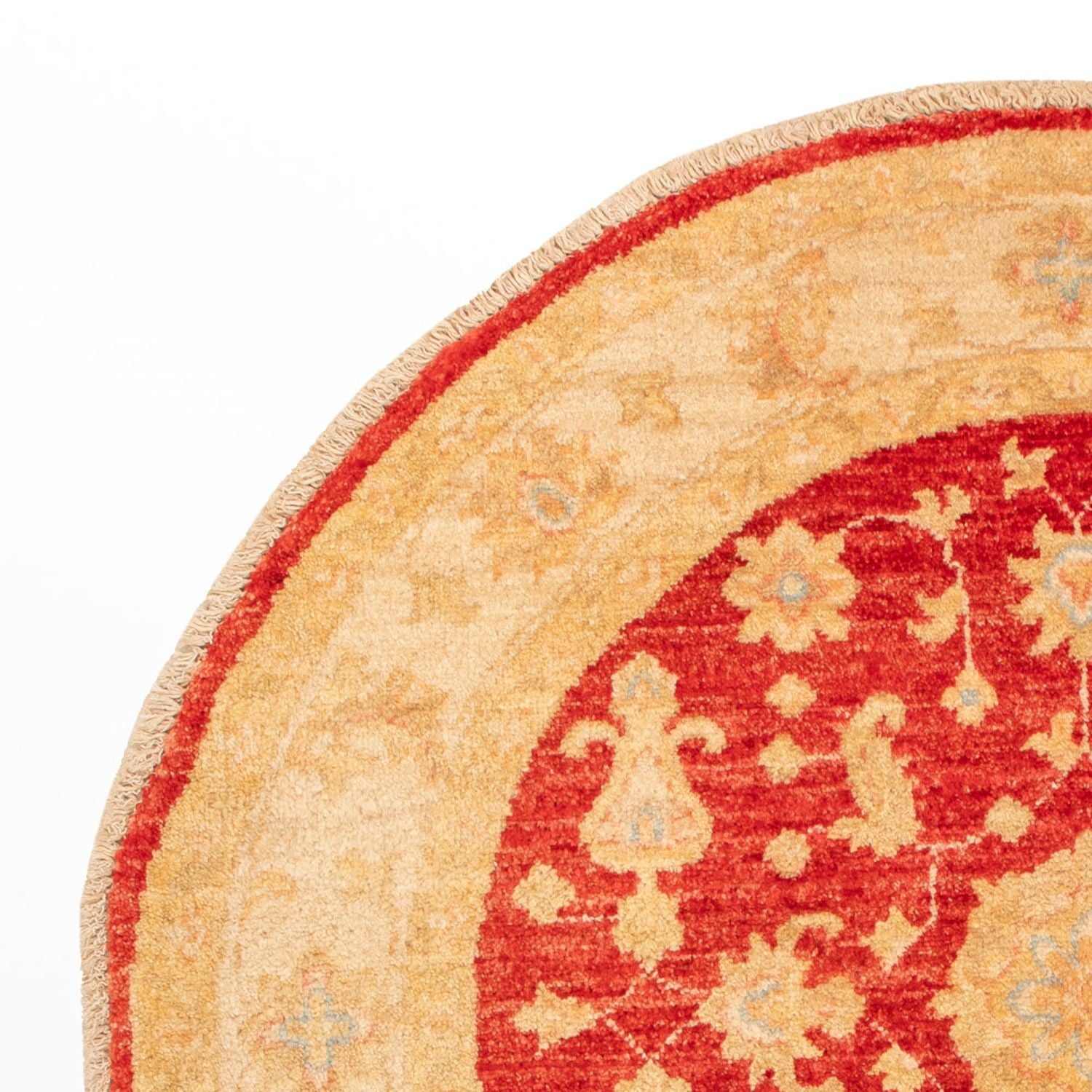 Tapis Ziegler ronde  - 99 x 96 cm - rouge