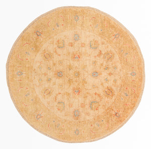 Tapis Ziegler ronde  - 99 x 99 cm - beige