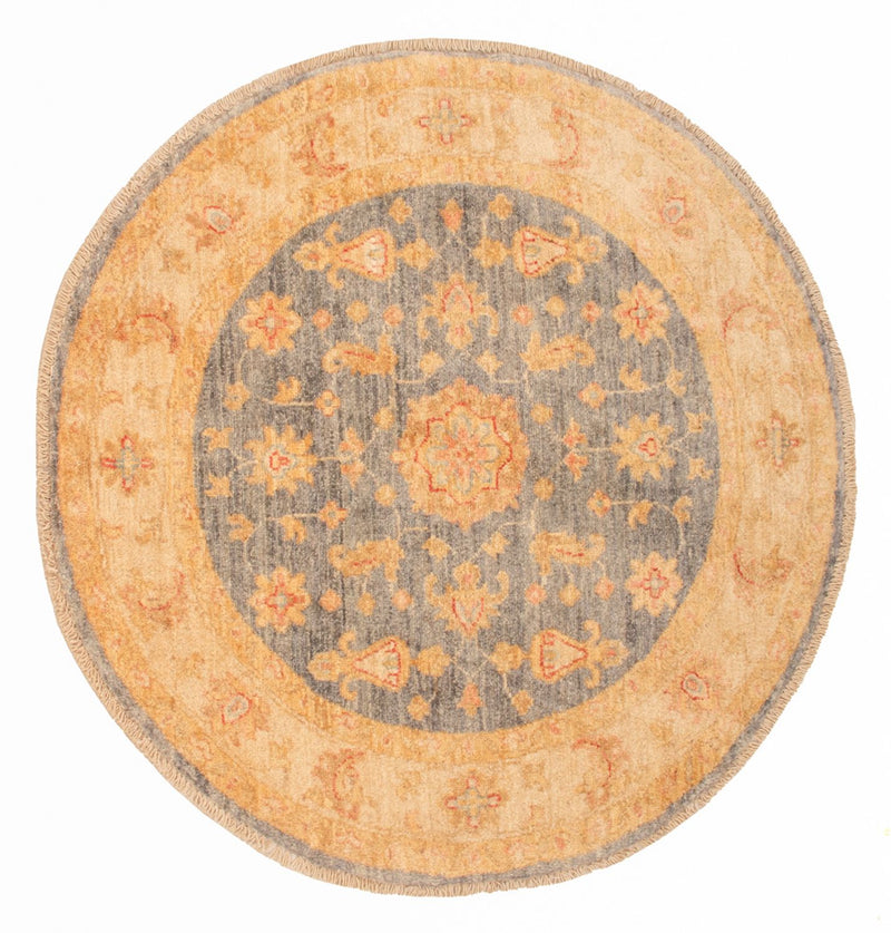 Tapis Ziegler ronde  - 97 x 101 cm - beige clair