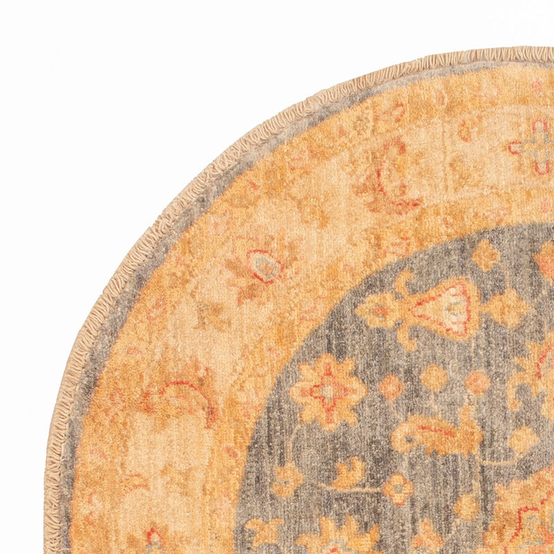 Tapis Ziegler ronde  - 97 x 101 cm - beige clair