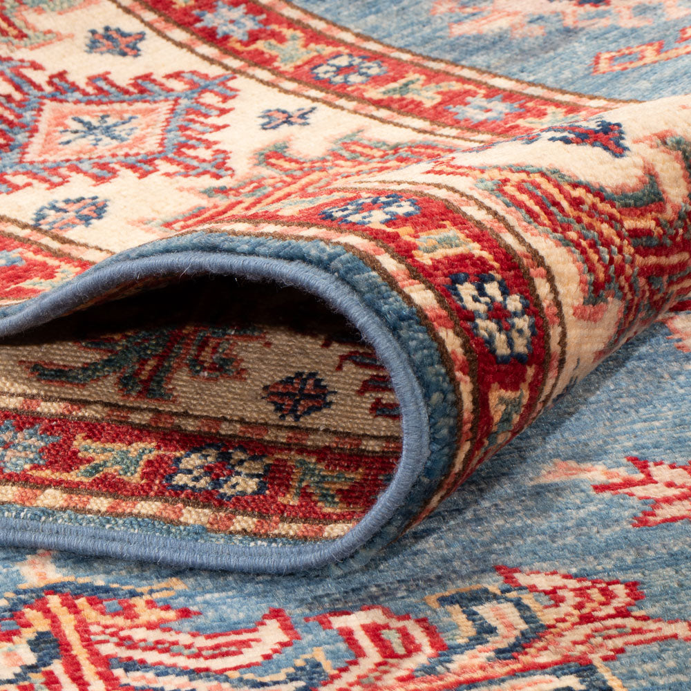 Tapis Ziegler - Kazak - 202 x 149 cm - bleu