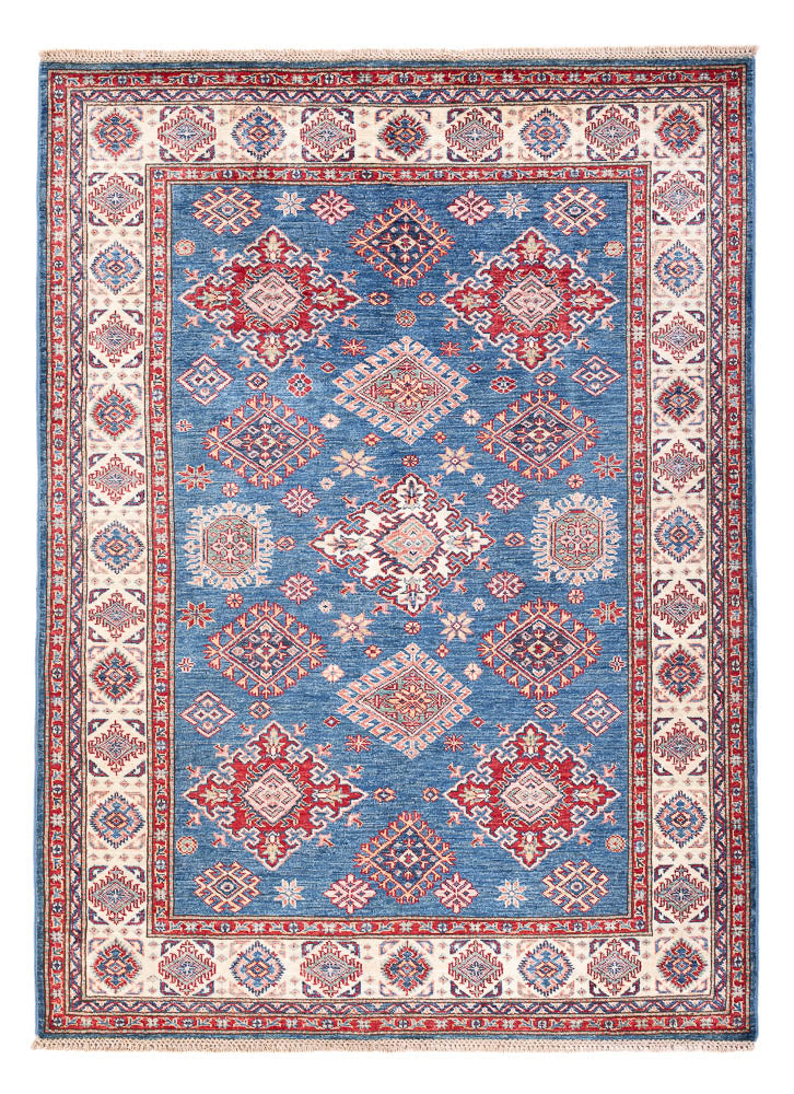 Tapis Ziegler - Kazak - 204 x 150 cm - bleu