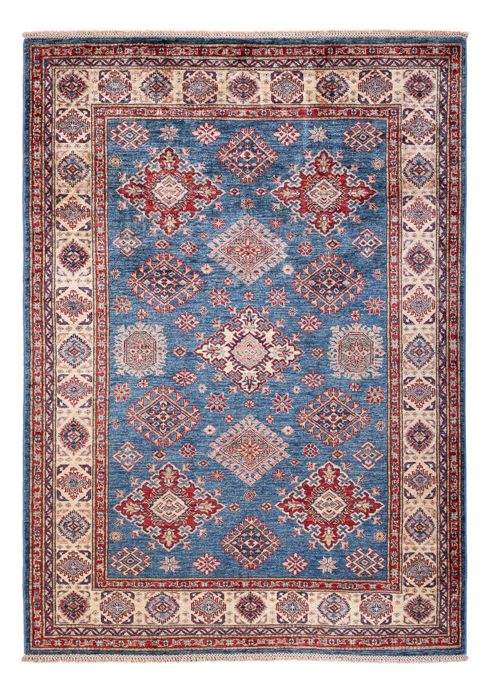 Tapis Ziegler - Kazak - 204 x 146 cm - bleu