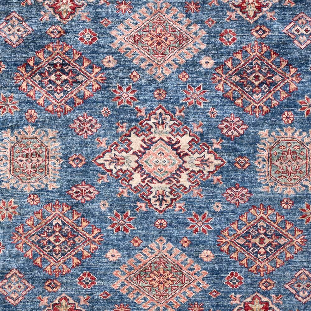 Tapis Ziegler - Kazak - 204 x 146 cm - bleu
