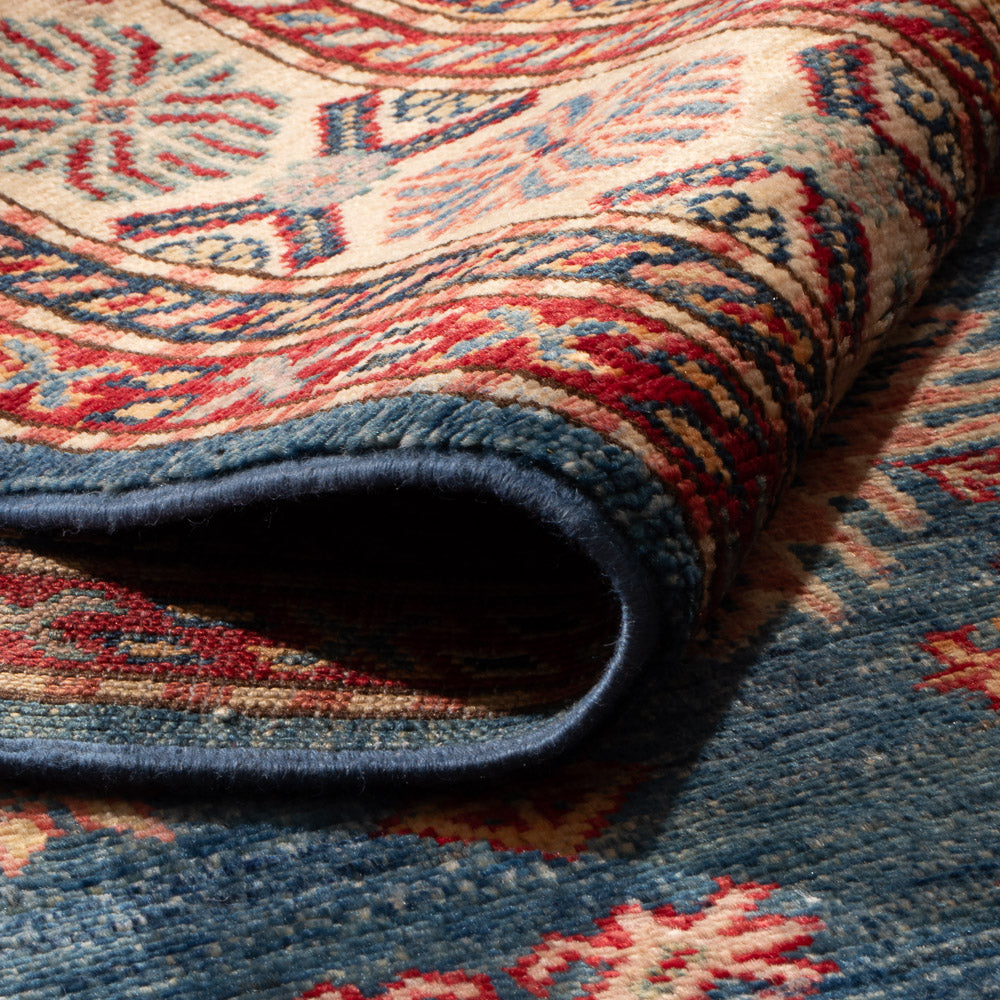 Tapis Ziegler - Kazak - 210 x 147 cm - bleu