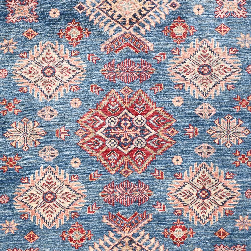 Tapis Ziegler - Kazak - 202 x 149 cm - bleu