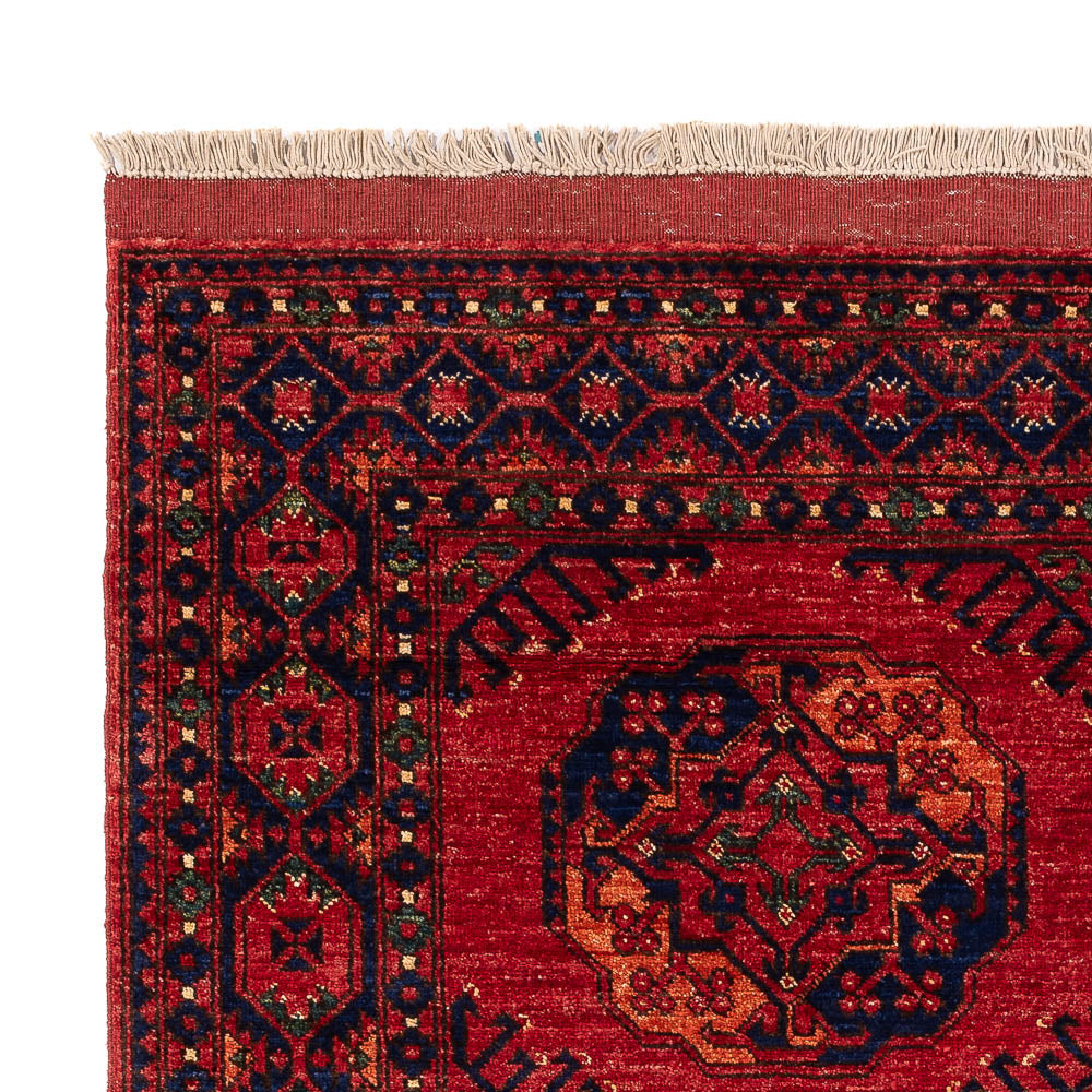 Tapis afghan - Kunduz - 200 x 155 cm - rouge
