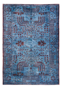 Tapis Ziegler - Moderne - Vintage/Overdyed - 199 x 141 cm - bleu