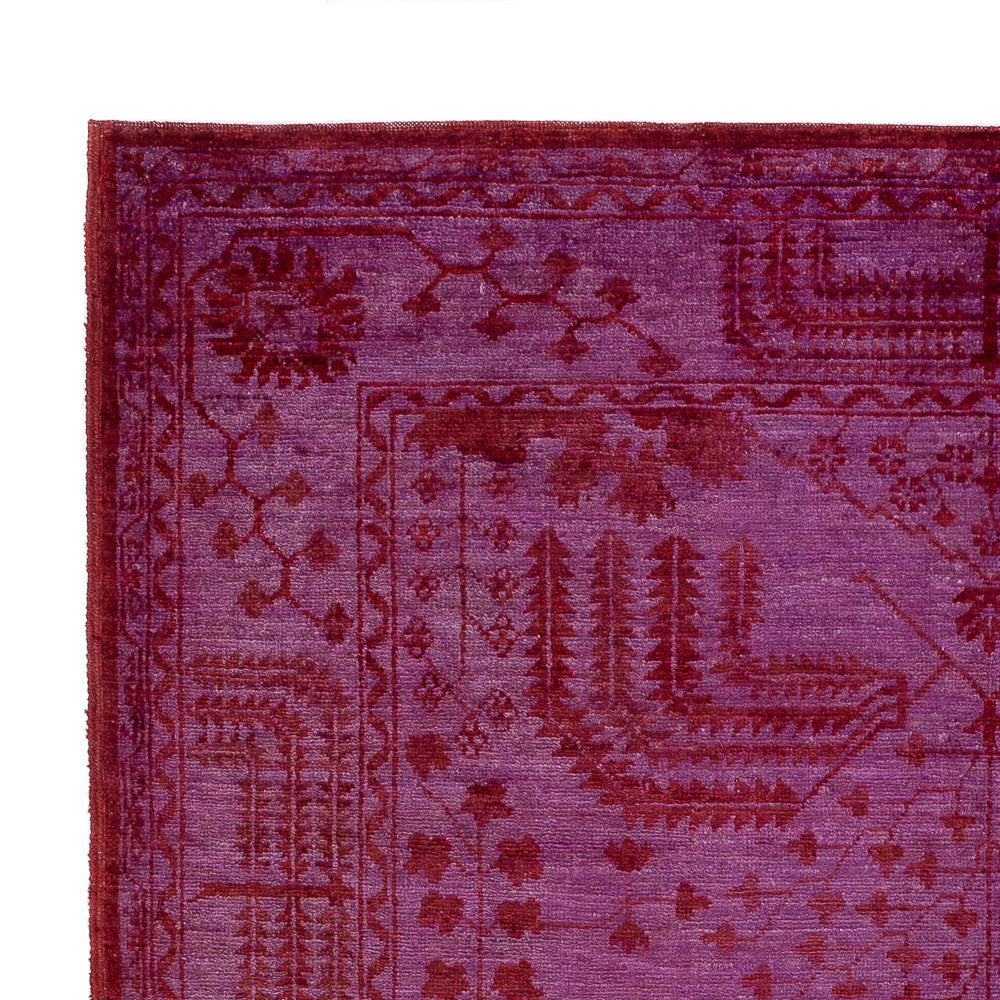 Tapis Ziegler - Moderne - Vintage/Overdyed - 197 x 139 cm - violet