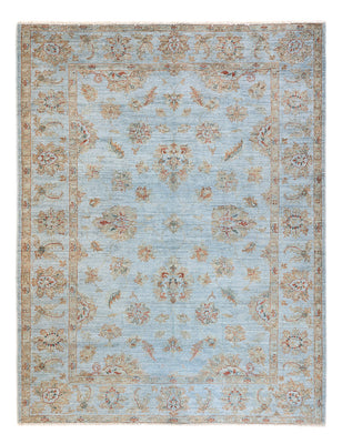 Tapis Ziegler - Moderne - Vintage/Overdyed - 197 x 148 cm - bleu clair