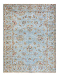 Tapis Ziegler - Moderne - Vintage/Overdyed - 197 x 148 cm - bleu clair