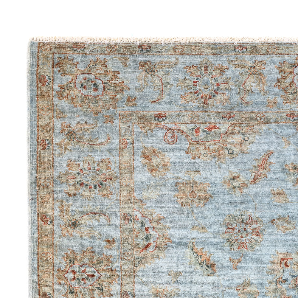 Tapis Ziegler - Moderne - Vintage/Overdyed - 197 x 148 cm - bleu clair