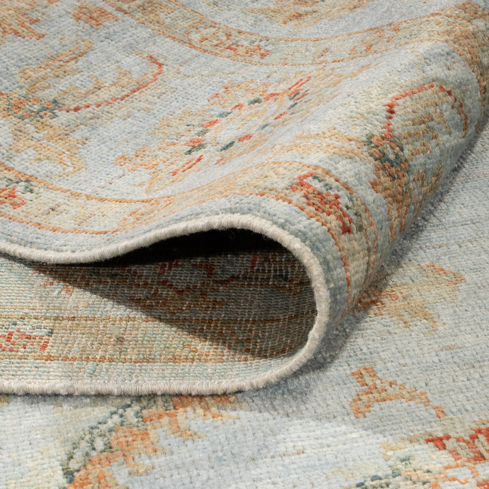 Tapis Ziegler - Moderne - Vintage/Overdyed - 197 x 148 cm - bleu clair