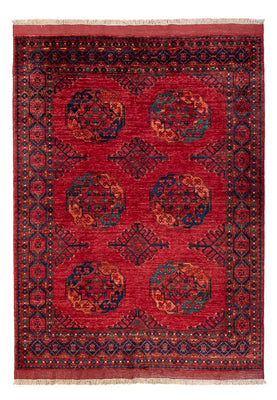 Tapis afghan - Kunduz - 205 x 153 cm - rouge