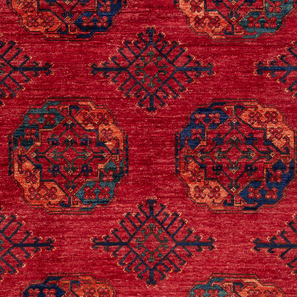 Tapis afghan - Kunduz - 205 x 153 cm - rouge