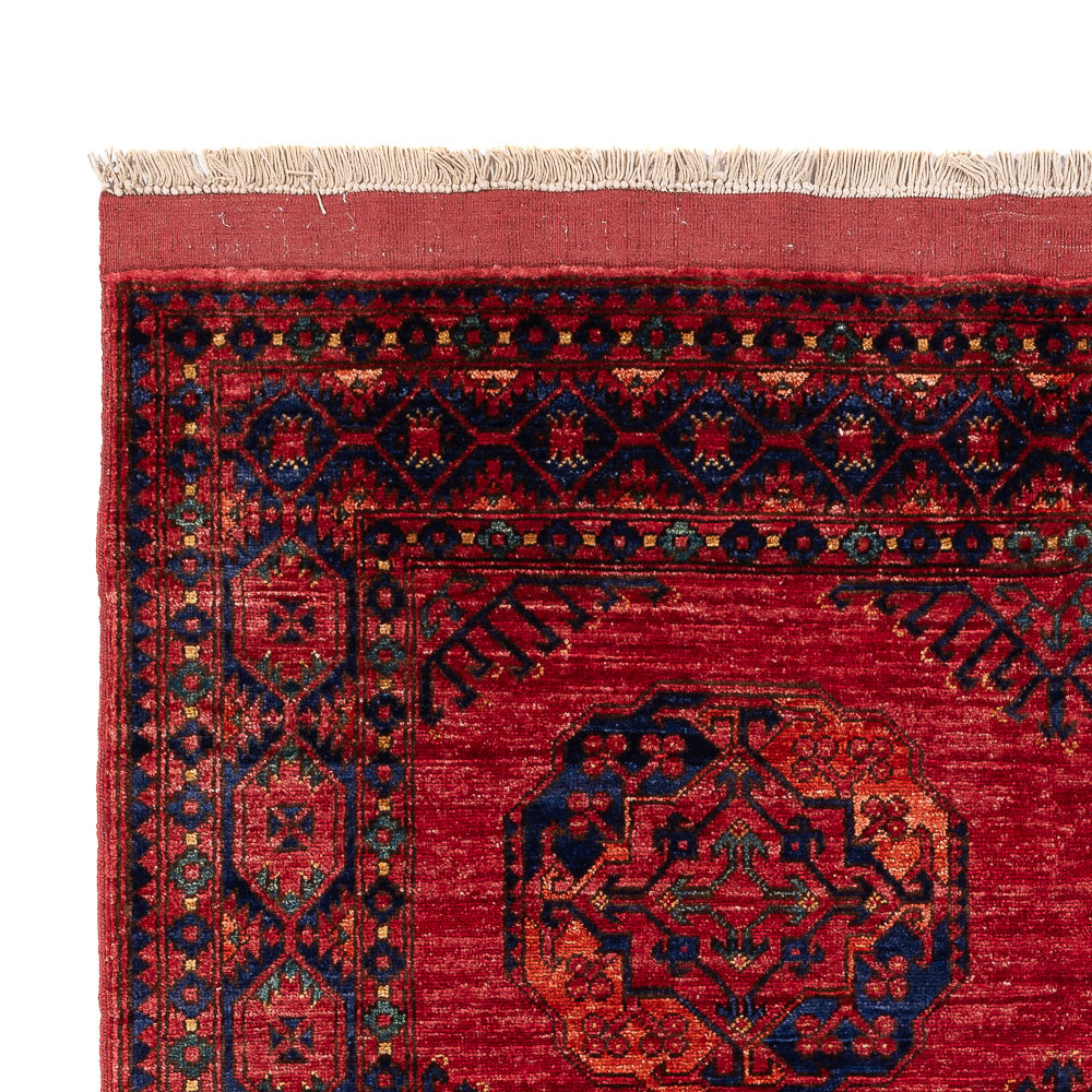 Tapis afghan - Kunduz - 205 x 153 cm - rouge