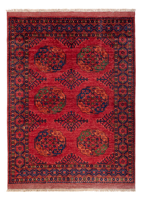 Tapis afghan - Kunduz - 204 x 151 cm - rouge