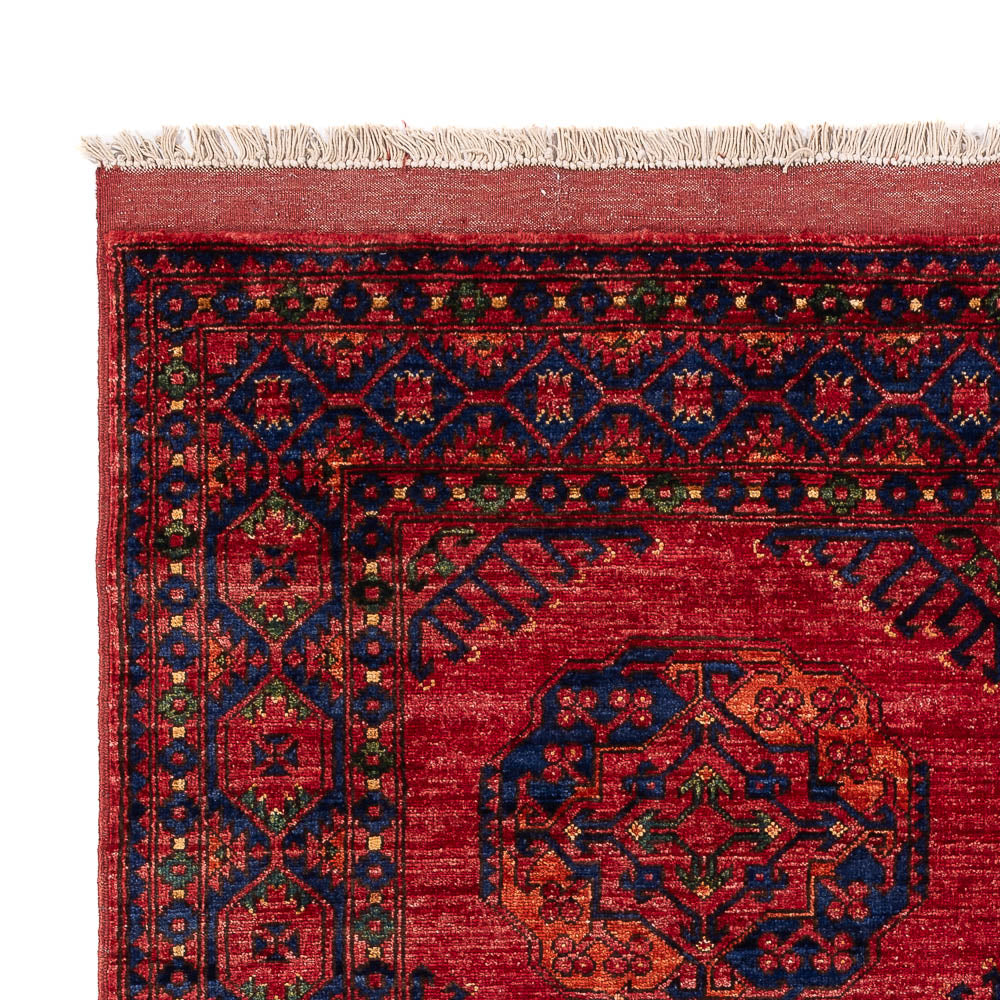 Tapis afghan - Kunduz - 204 x 151 cm - rouge