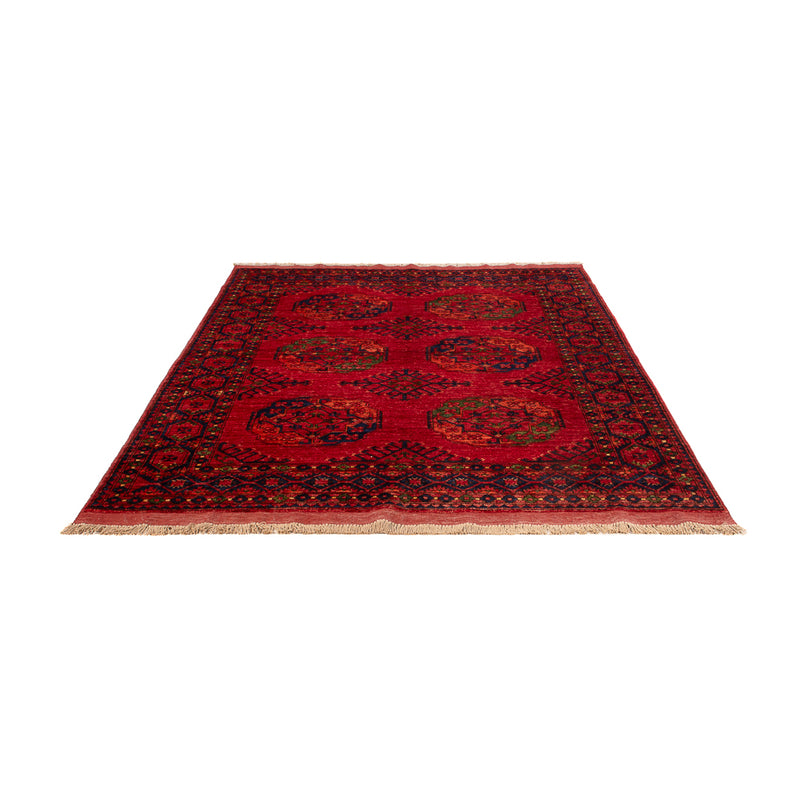 Tapis afghan - Kunduz - 204 x 151 cm - rouge
